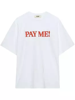 Футболка с круглым вырезом MSGM, белый