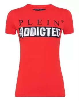 Футболка с круглым вырезом SS Original PHILIPP PLEIN, красный