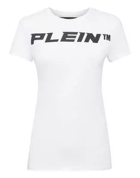 Футболка с круглым вырезом SS PHILIPP PLEIN, белый