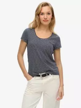 Футболка с круглым вырезом studios Superdry, цвет Navy/Optic
