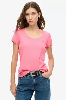 Футболка с круглым вырезом Superdry, розовый