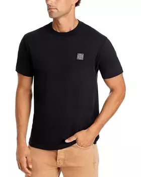 Футболка с квадратным логотипом Stone Island, цвет Black