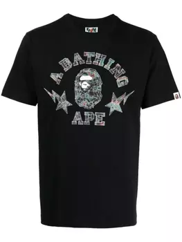Футболка с логотипом A BATHING APE, черный