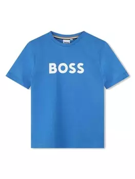 Футболка с логотипом BOSS Kidswear, синий