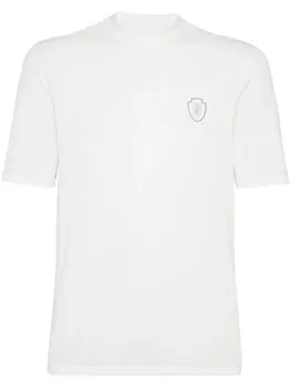 Футболка с логотипом Brunello Cucinelli, белый