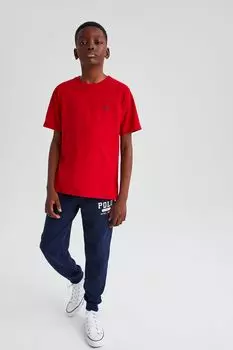 Футболка с логотипом для мальчиков Polo Ralph Lauren, красный