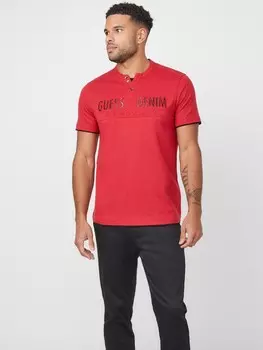 Футболка с логотипом Edgar Henley Guess Factory, цвет Varsity Red