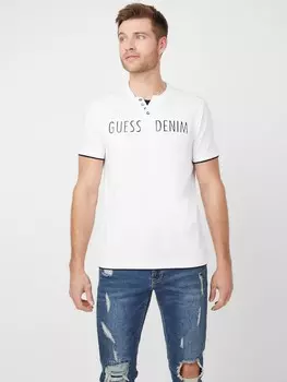 Футболка с логотипом Edgar Henley Guess Factory, цвет Pure White