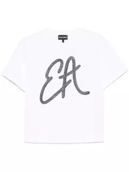 Футболка с логотипом Emporio Armani, белый