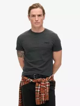 Футболка с логотипом essential Superdry, цвет Eclipse Navy/Olive