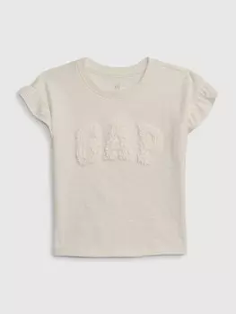 Футболка с логотипом Gap, бежевый