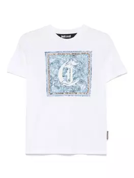 Футболка с логотипом Just Cavalli, белый