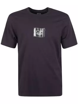 Футболка с логотипом компании CP C.P. Company, серый