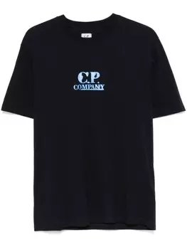 Футболка с логотипом компании CP C.P. Company, черный