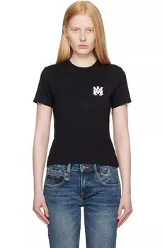 Футболка с логотипом Ma core Amiri, черный