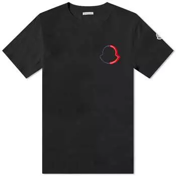 Футболка с логотипом Moncler, черный