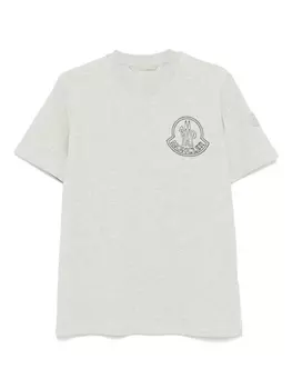 Футболка с логотипом Moncler, серый