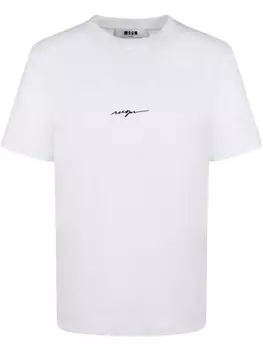 Футболка с логотипом MSGM, белый