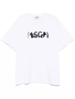 Футболка с логотипом MSGM, белый