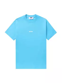 Футболка с логотипом MSGM, синий