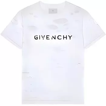 Футболка с логотипом мужская белая Givenchy, белый