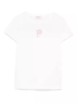Футболка с логотипом PUCCI Junior, белый