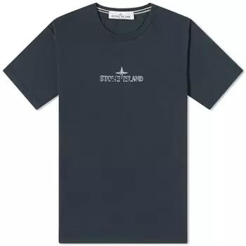 Футболка с логотипом Stone Island Stamp Center