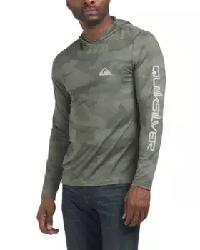 Футболка с логотипом Upf 50 и капюшоном Quiksilver, цвет Camouflage