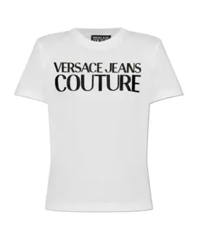 Футболка с логотипом Versace Jeans Couture, белый