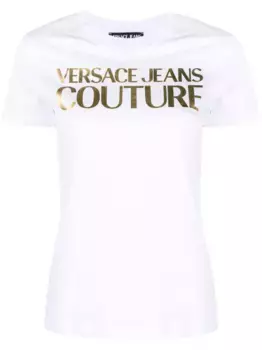 Футболка с логотипом Versace Jeans Couture, белый