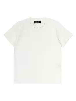 Футболка с логотипом Versace Kids, белый