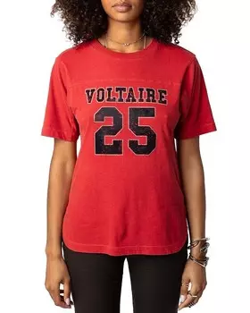 Футболка с логотипом Zadig & Voltaire Bow Hc, красный