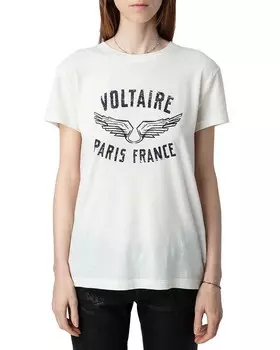 Футболка с логотипом Zadig & Voltaire Walk Pcl, белый