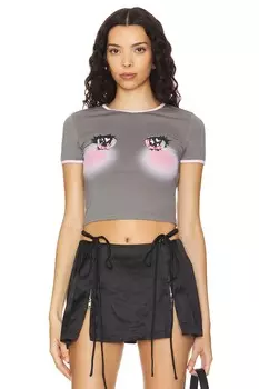 Футболка с мерцающими глазами Nodress, серый