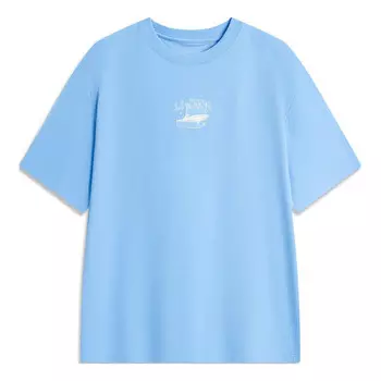 Футболка с мультяшным рисунком Li-Ning, голубой
