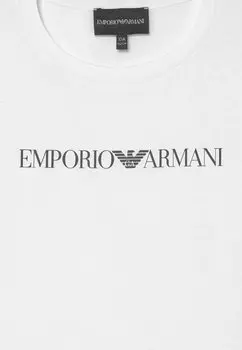 Футболка с набивным рисунком Emporio Armani, белая
