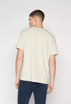 Футболка с набивным рисунком Linear Logo Tee Tommy Hilfiger, бежевый