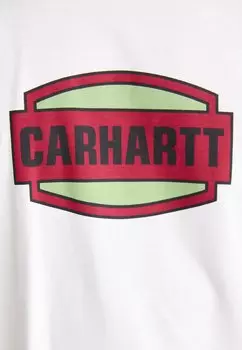Футболка с набивным рисунком Press Script Carhartt WIP, белая