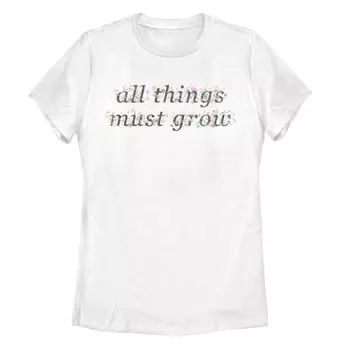 Футболка с надписью «All Things Grow» для юниоров