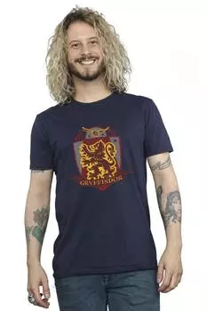 Футболка с нагрудным значком Гриффиндора Harry Potter, темно-синий