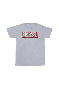 Футболка с наполнителем «Мстители» Marvel, серый