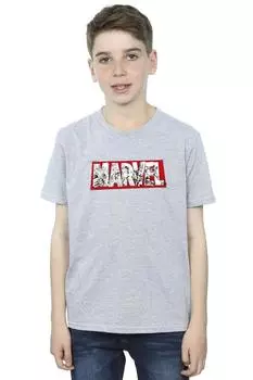 Футболка с наполнителем «Мстители» Marvel, серый