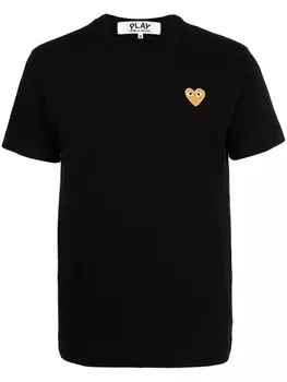 Футболка с нашивкой Comme Des Garons Play, черный