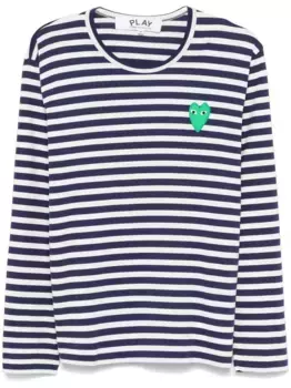 Футболка с нашивкой Comme Des Garons Play, синий