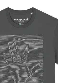 Футболка с принтом 3DILLUSION watapparel, антрацит