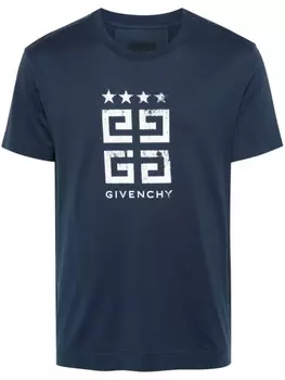 Футболка с принтом 4G Givenchy, синий
