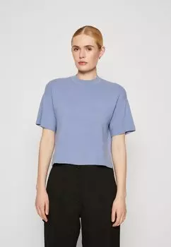 Футболка с принтом Abercrombie & Fitch, синий