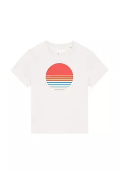 Футболка с принтом ABSTRACT 03 watapparel, белый