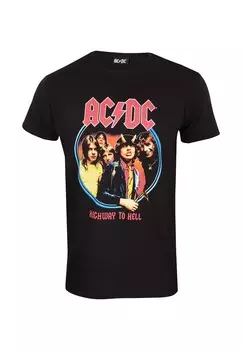 Футболка с принтом AC DC HIGHWAY TO HELL Henry Tiger, черный