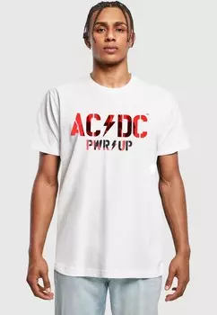 Футболка с принтом ACDC Merchcode, белый